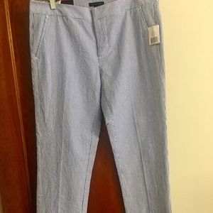 NWT Tommy Hilfiger Seersucker Ankle Pants