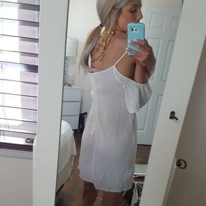 White off the shoulder dress