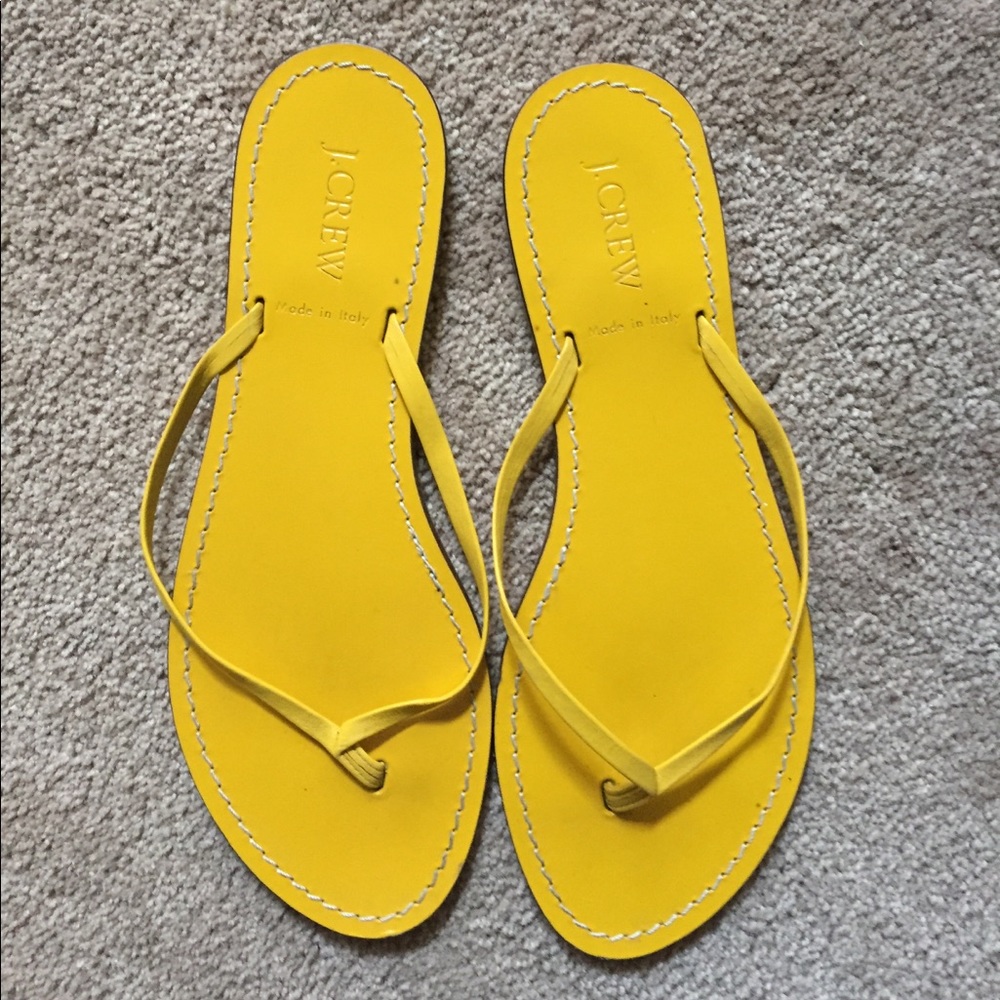 Yellow jcrew sandals