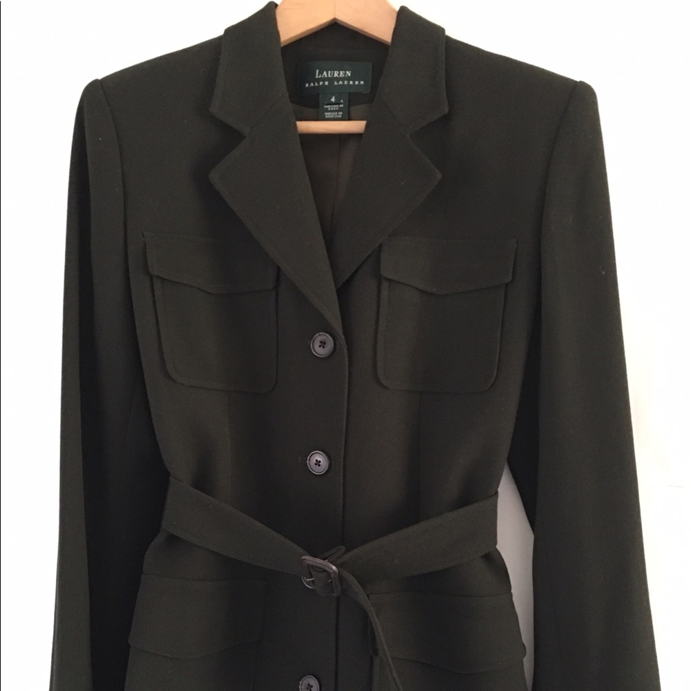 Ralph Lauren. Fine wool gabardine. Lightweight.
