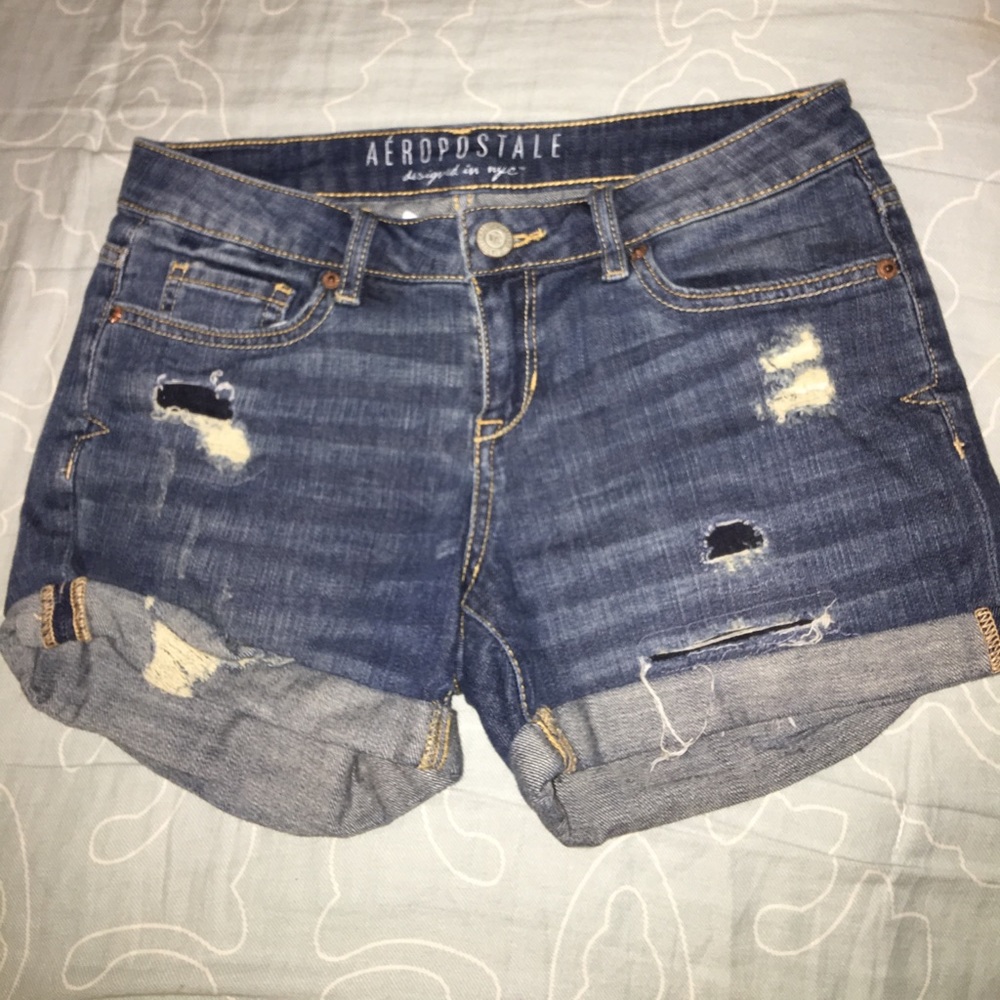 high waisted jean shorts