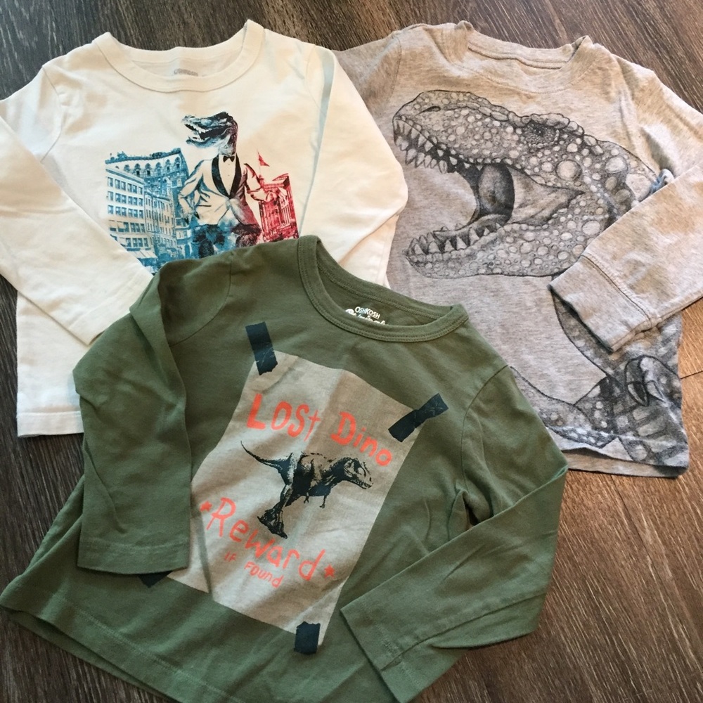 Bundle of 3 l/s boys graphic tees