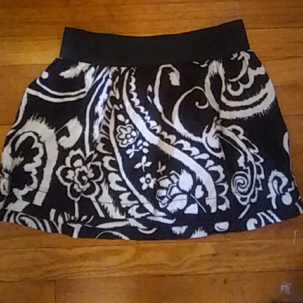 Black and white skirt