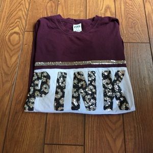 VS pink long sleeve shirt