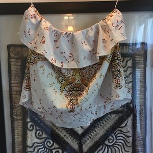 LAST WEEK SALE Free people ruffle tube top