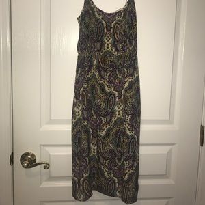 Vibrant Silk Patterned Dress
