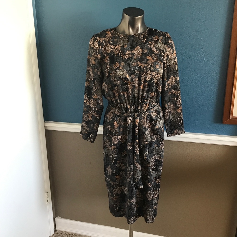 Vintage Asian inspired dress w/BELT!!