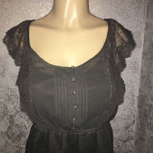 Pretty dark gray dress