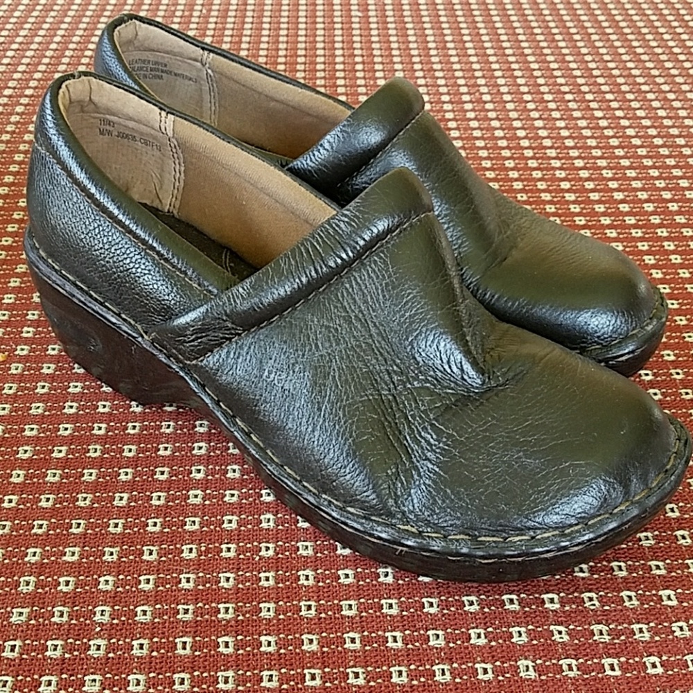 BOLO LEATHER UPPER slipon Clogs