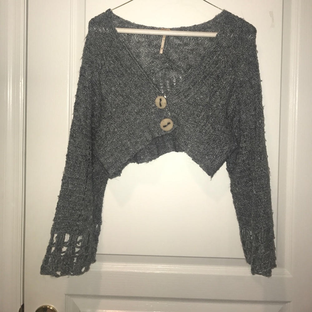 Cropped Knit Cardigan