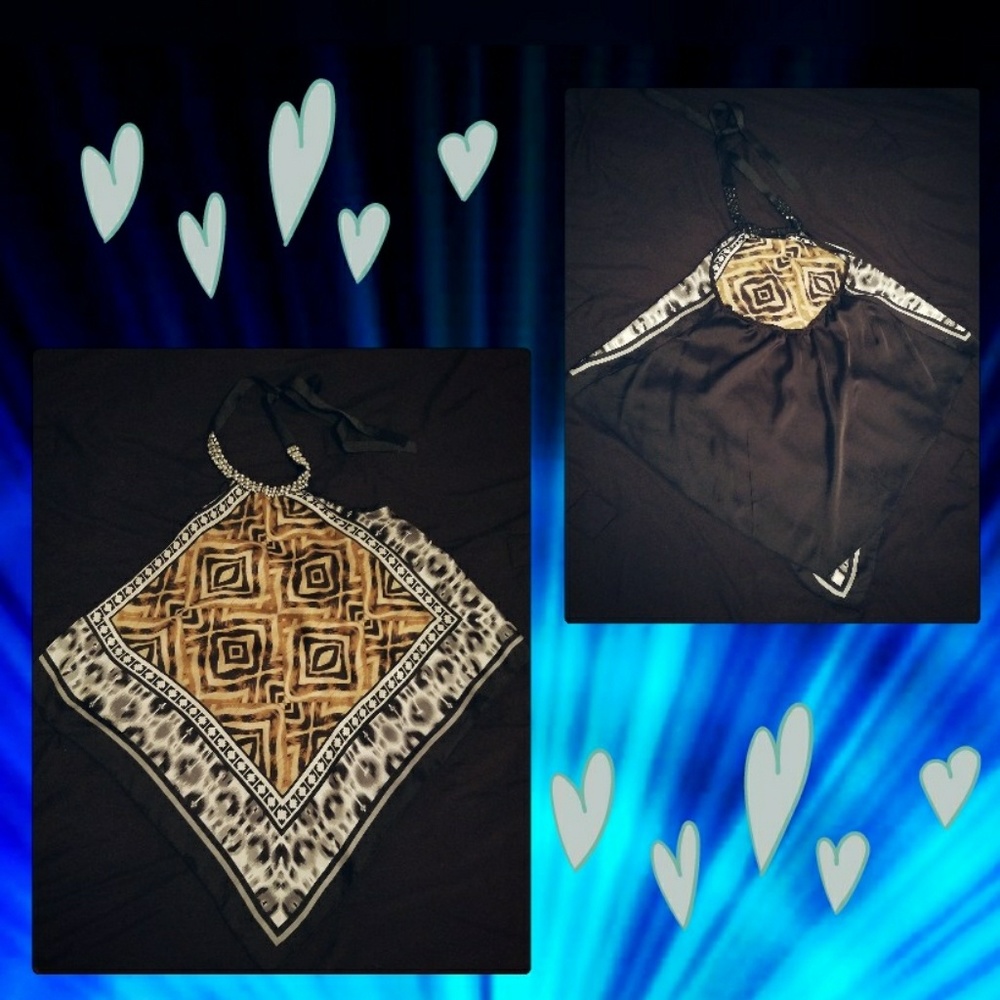 Sting ray style handkerchief halter