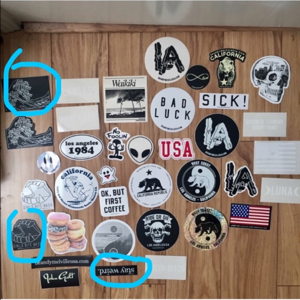 brandy melville stickers