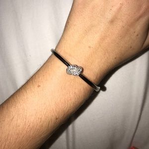 Kate Spade Sailor's Knot pave Hinge Bangle