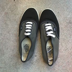 Black and Grey Vans