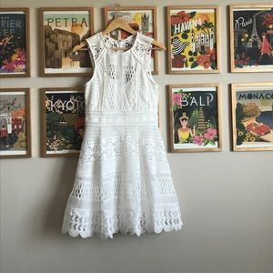 Adelyn Rae White Lace Dress