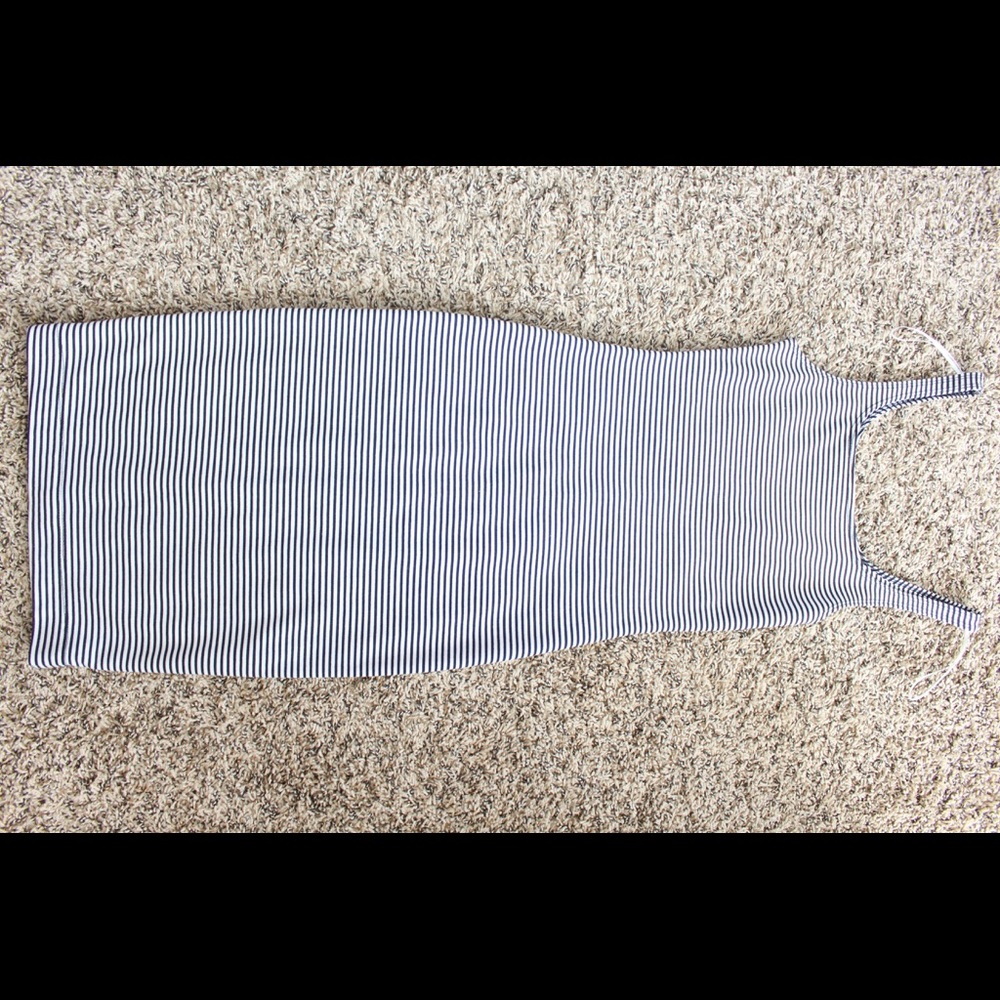 Bodycon Blue and white stripped dress