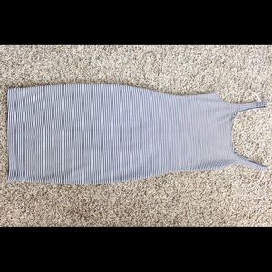 Bodycon Blue and white stripped dress