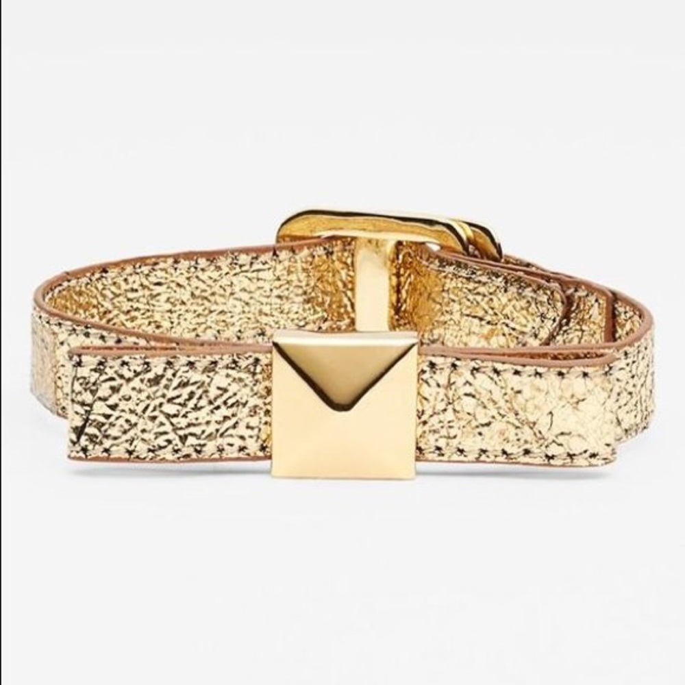 kate spade gold leather bracelet!