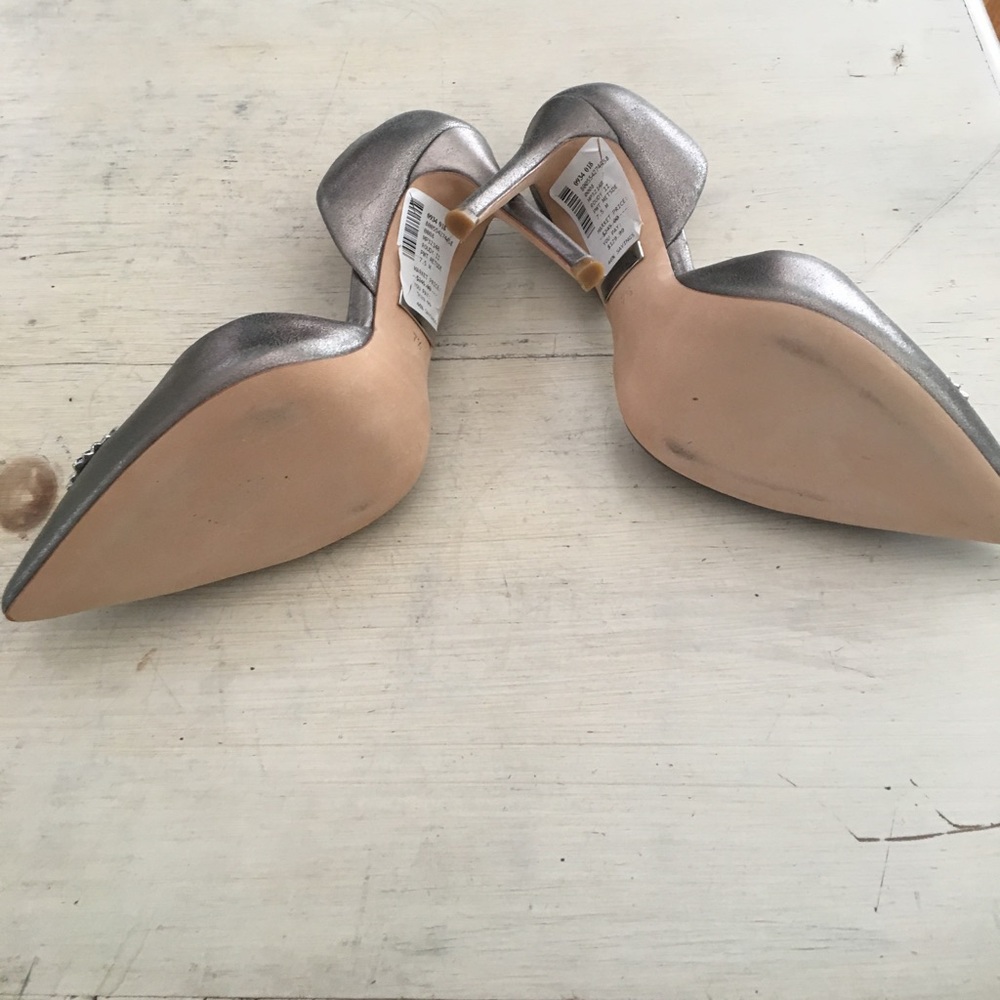 Badgley Mischka Roudy II Pewter sz 7.5 - Picture 5 of 5