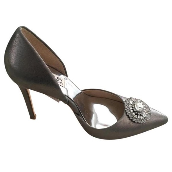 Badgley Mischka Roudy II Pewter sz 7.5 - Picture 2 of 5