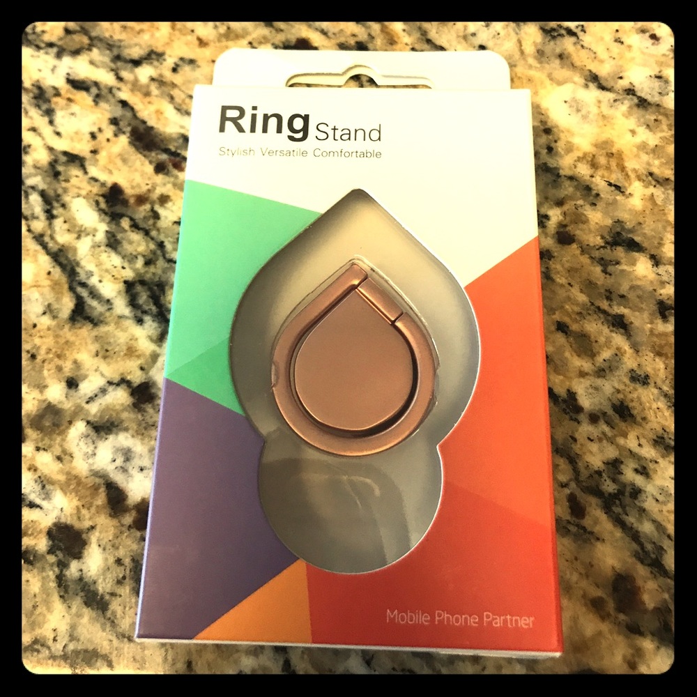 Cell Phone Ring Stand Rose Gold