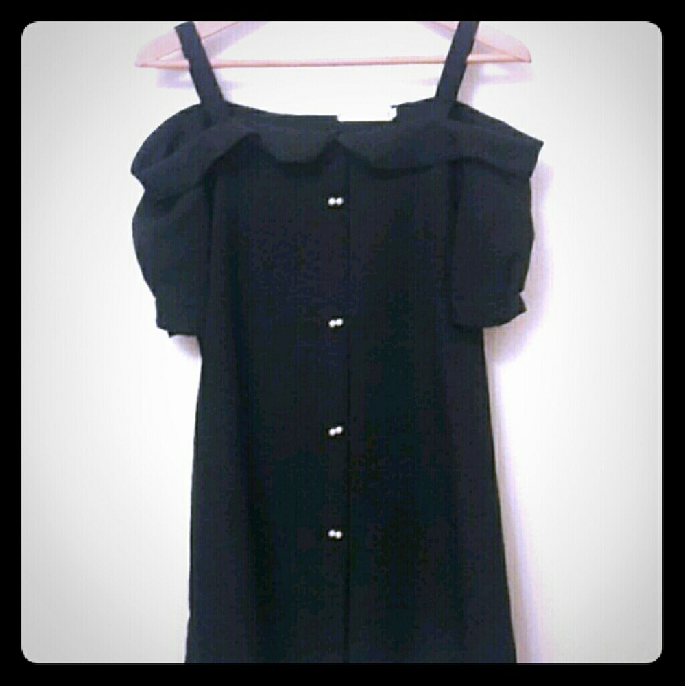 Strapy off the shoulder babydoll dress