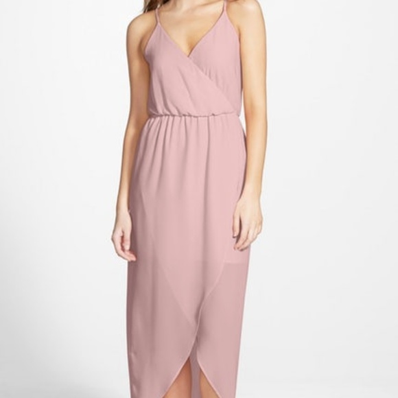 tulip hem maxi dress