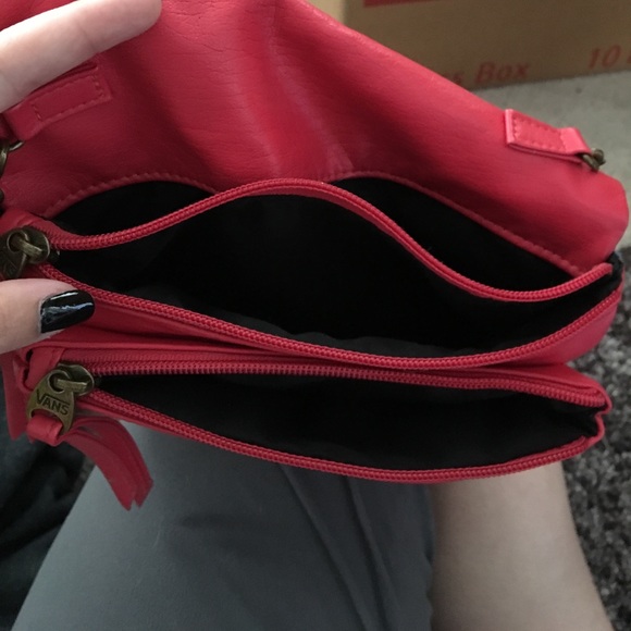 Dark coral hand bag - Picture 3 of 4