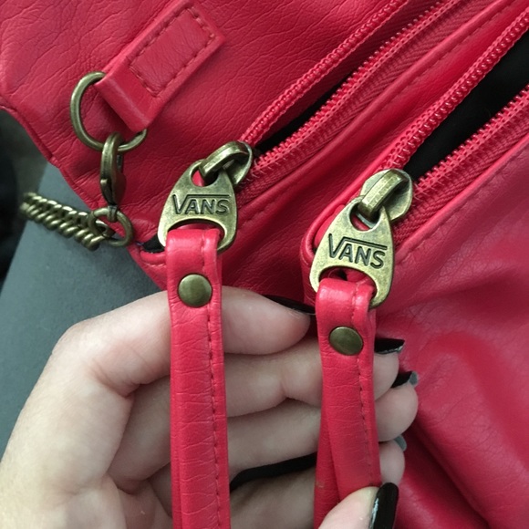 Dark coral hand bag - Picture 4 of 4