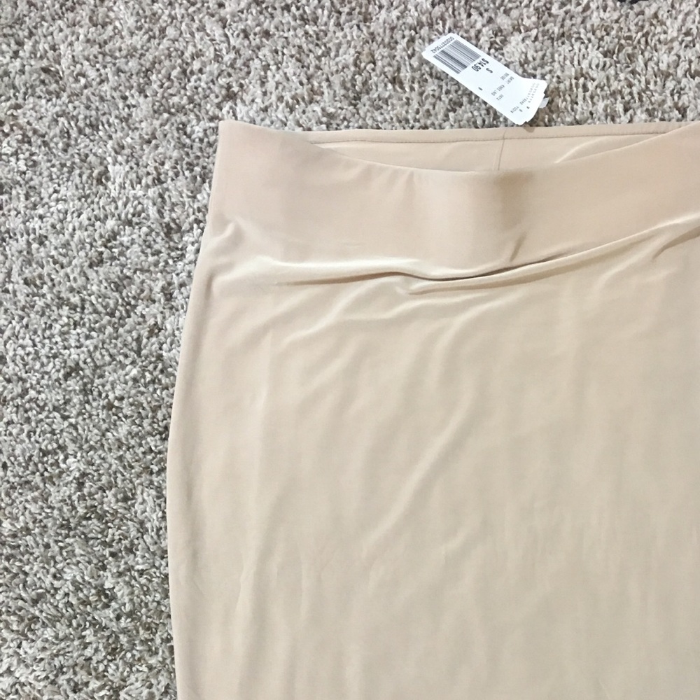 Nude Midi Skirt small Forever 21 NWT