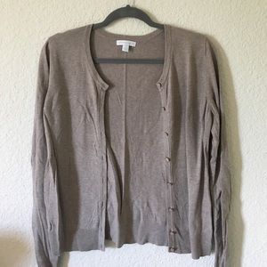 New York & Company taupe cardigan