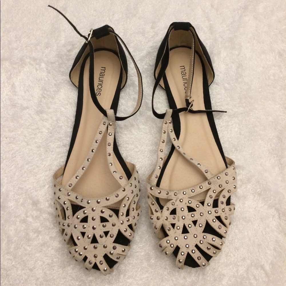 Jeweled dressy flats