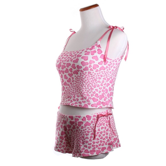 Hearts and Bows Pajama Set - Picture 2 of 4