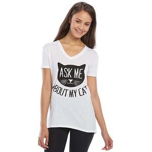 Ask Me About My Cat Graphic Tee