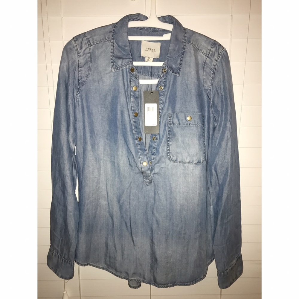❤️ON SALE NWT GUESS DENIM LONG SLEEVE