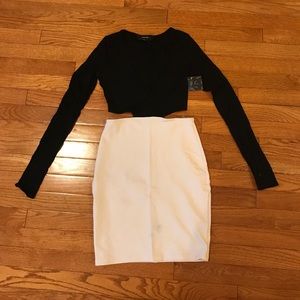 NastyGal cut out body con dress size small