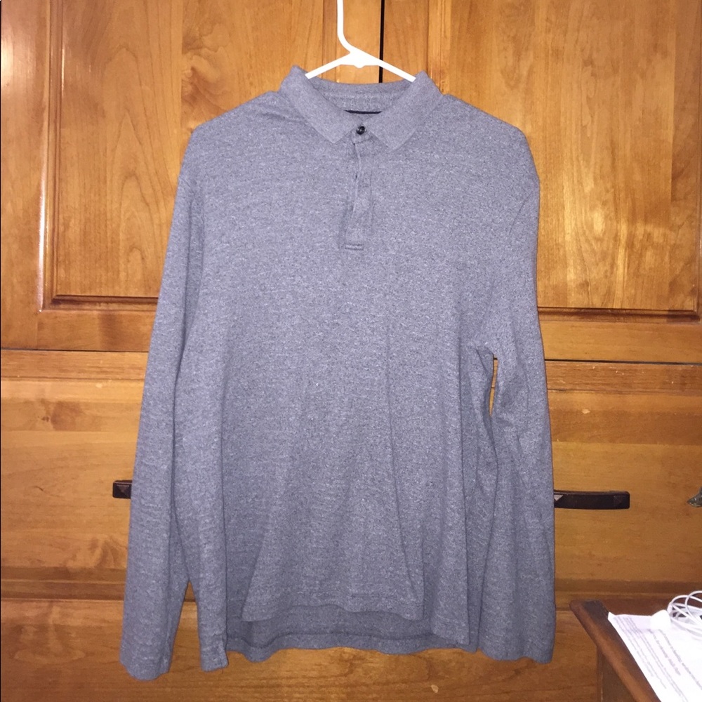 Alfani long sleeve polo