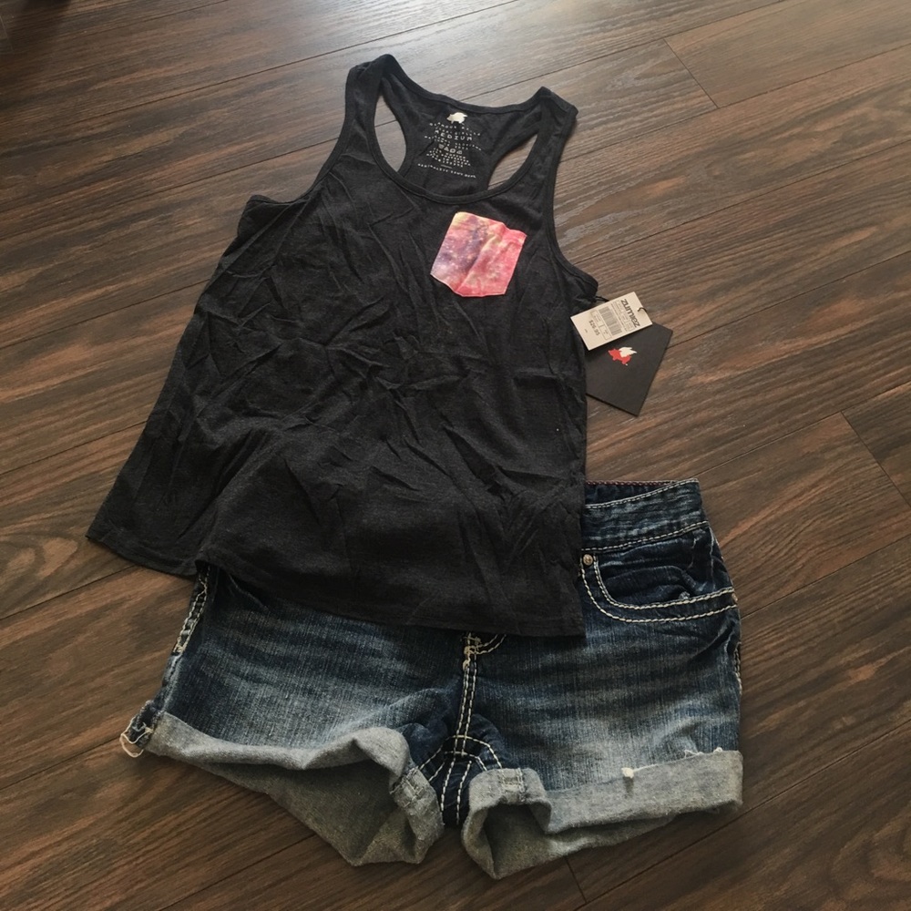 GLAMOUR KILLS galaxy pocket tank NWT