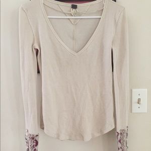 LAST WEEK SALE Free people Henley tee
