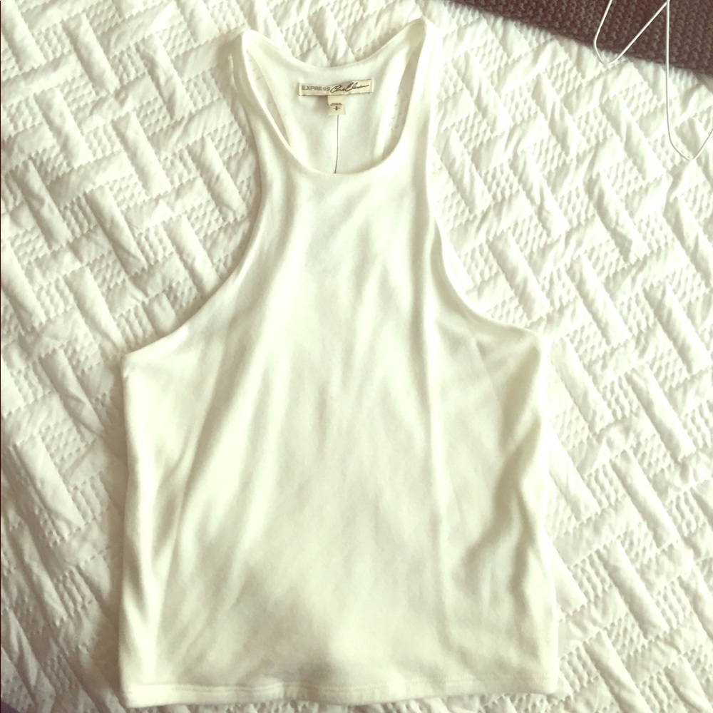 Express One Eleven Racerback Crop Tank