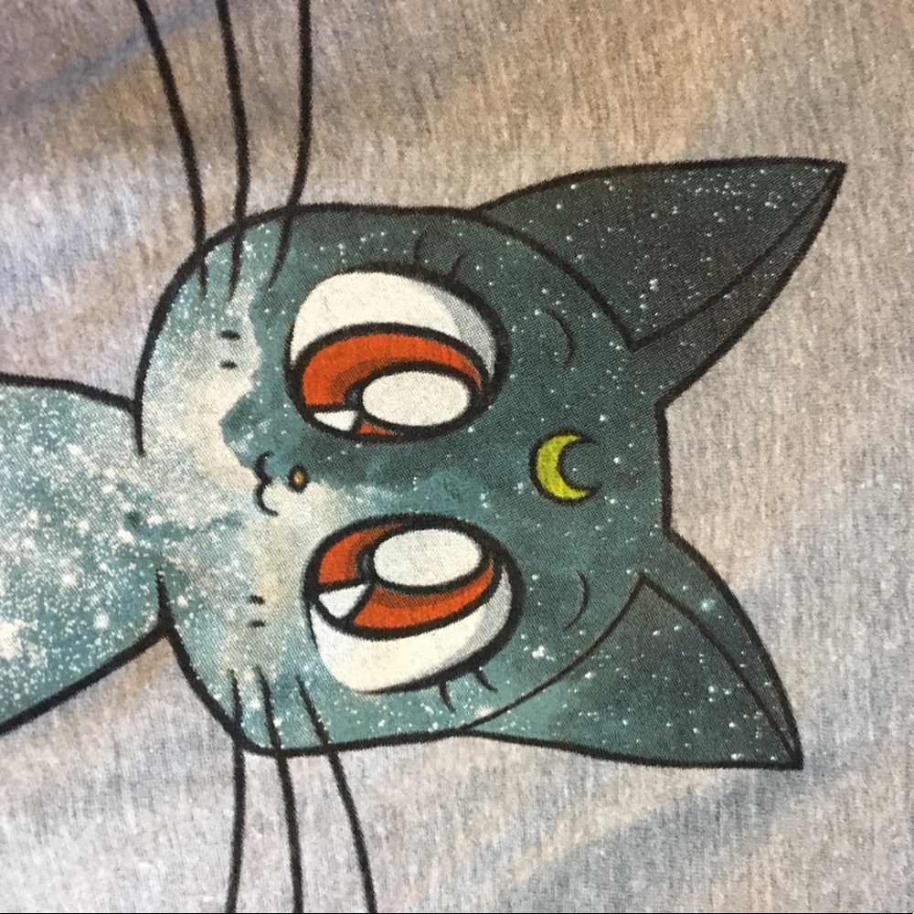 Sailor moon cat t-shirt