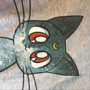 Sailor moon cat t-shirt