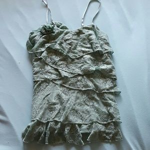 Rue  21 tank top. Floral lacey print.