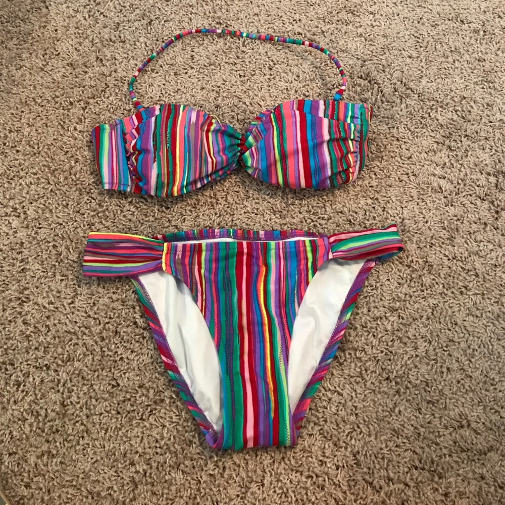 Striped Victoria's Secret Bikini