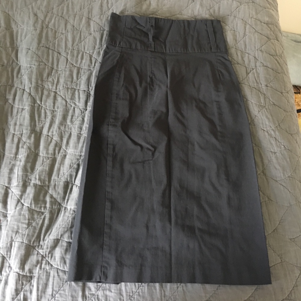Long black pencil skirt S