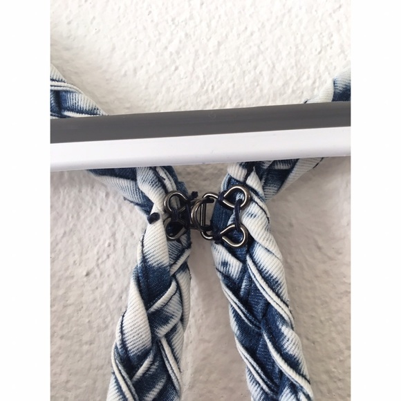 LF Denim Open Back Romper - Picture 4 of 5