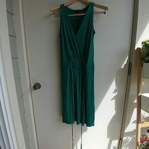 MNG flowy green dress