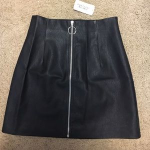 Leather skirt