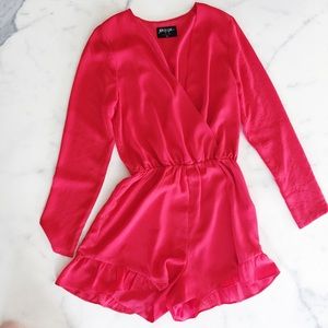 Nasty Gal Red Romper