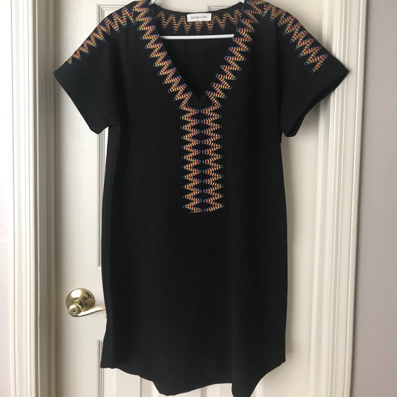 Sugar lips black dress embroidered - Picture 1 of 5